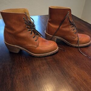 Red Wing Shoes Women's Brown Lace-Up Ankle Boots